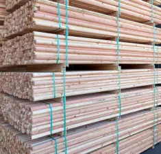 Untreated 2" x 10' Round Tree Stakes Douglas Fir